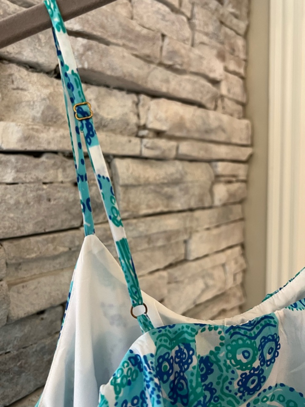Lilly Pulitzer For Target Teal, Blue & Green Seashell Printed Sundress Size SP - Picture 6 of 6